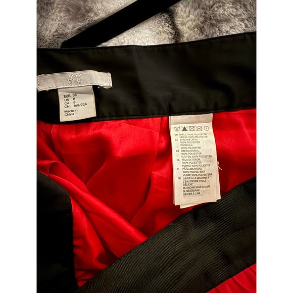 H&M Pink pleated midi length skirt size 8 - Picture 4 of 5